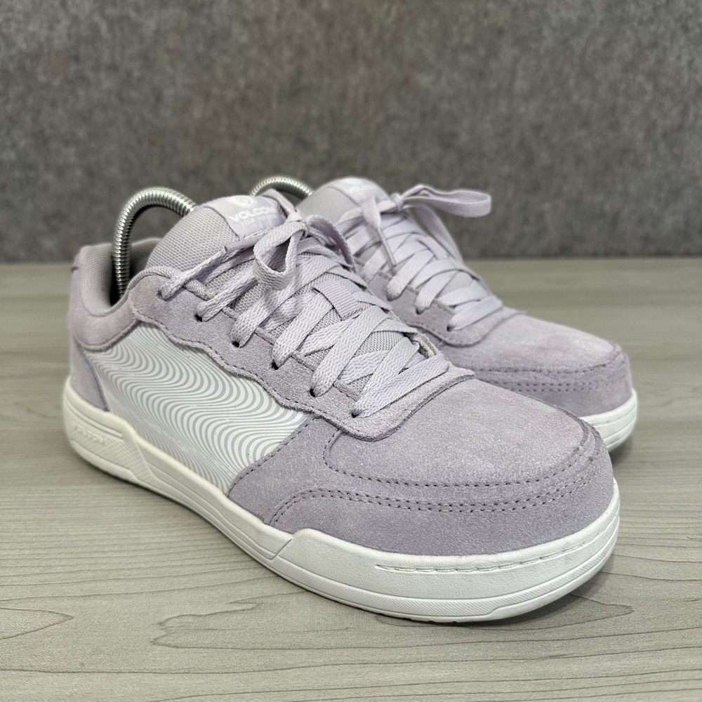 Volcom Hybrid EH Comp Toe Women's 7.5 Lavender‎ Suede Work Safety Shoes
